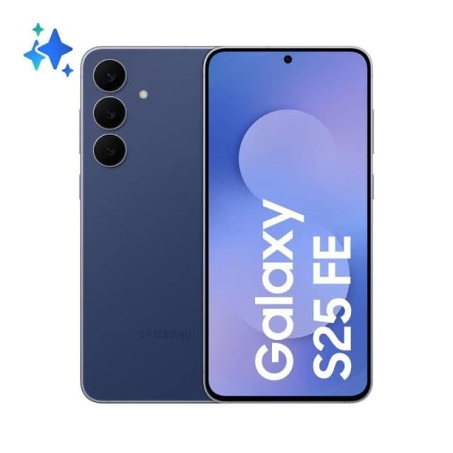 Detalle de Samsung Galaxy S25 FE 5G Marina smartphone