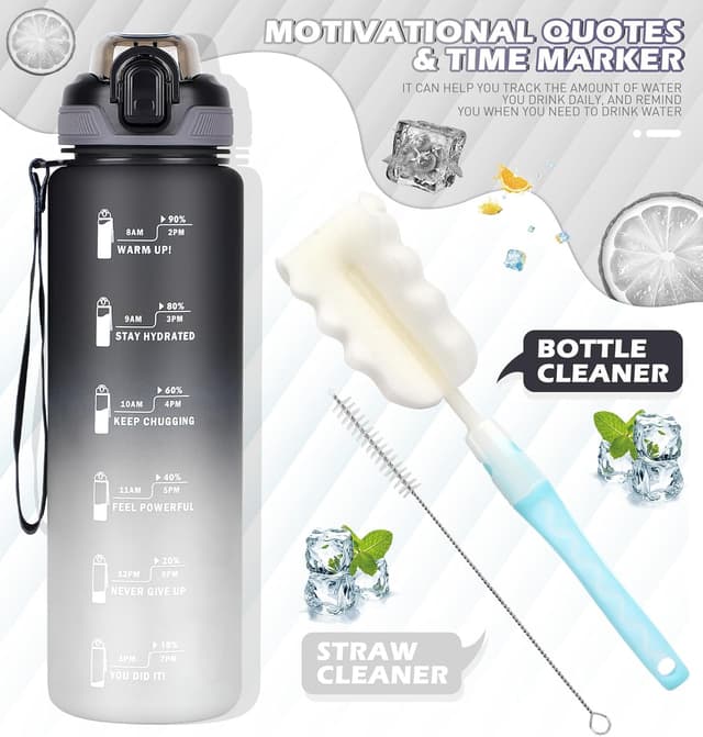Detalle 2 de CodiCile 1L water bottle with straw 🚰