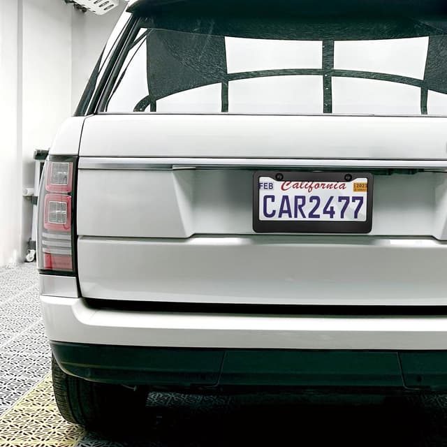 Thumbnail 4 de Lengnoyp Matte Black License Plate Frame 2 pcs