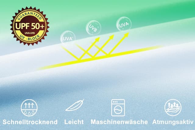 Detalle 1 de Huayuzh Rashguard UV Langarmshirt für Herren