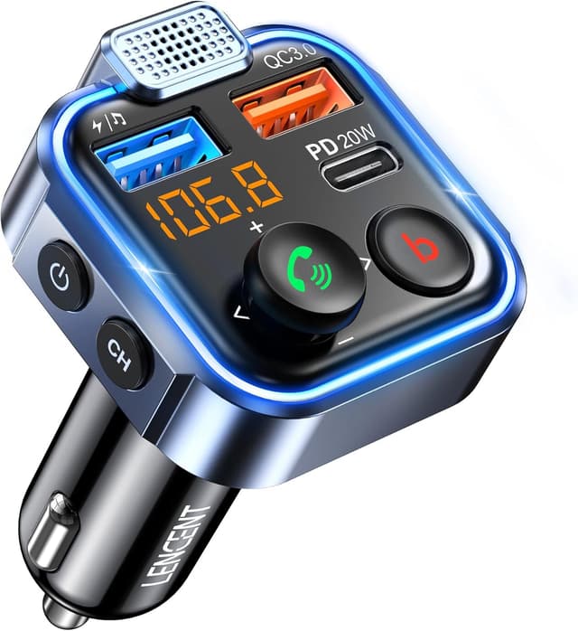 Imagen de LENCENT Bluetooth FM Transmitter with 30W en OfertitasTOP