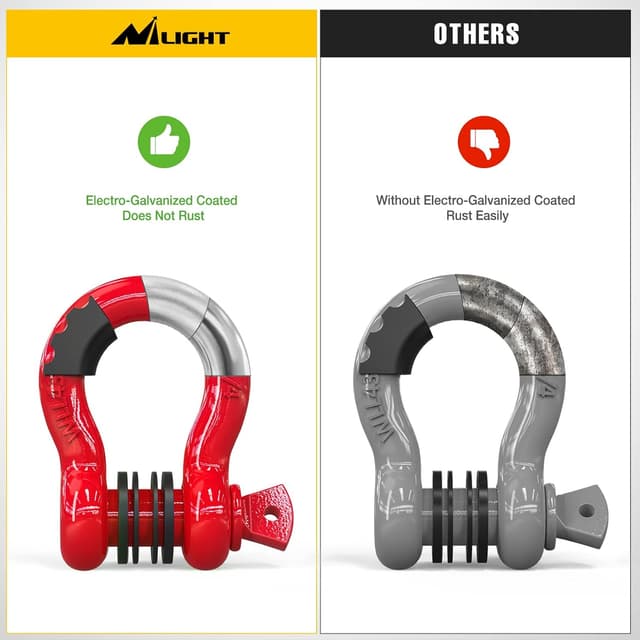 Thumbnail 4 de Nilight 3/4" D-Ring Shackle 4.75 Ton