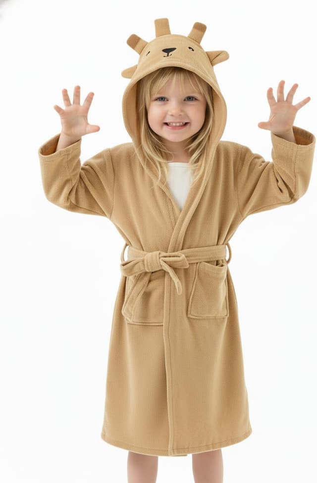 Imagen de JiAmy Kids Cotton Dressing Gown 1-8 Years 🐻 en OfertitasTOP