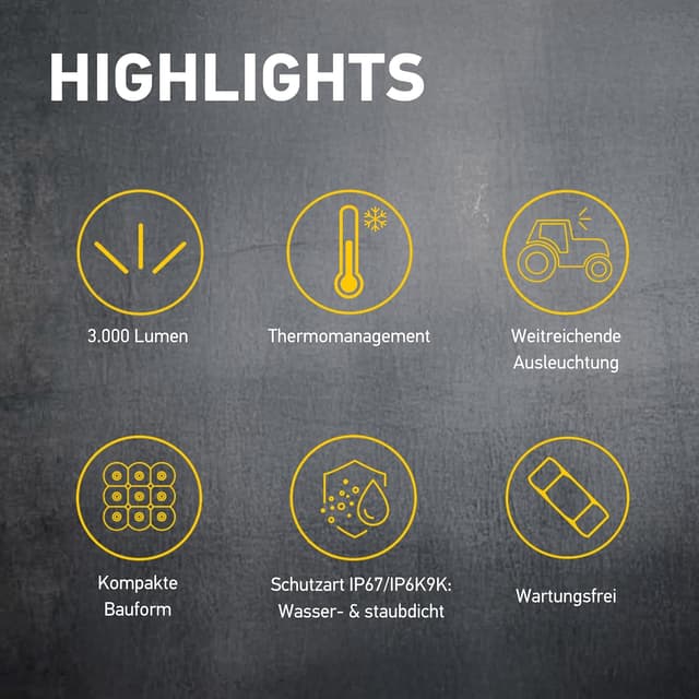 Detalle 2 de HELLA VALUEFIT 1GA LED faro lavoro 3000 lm