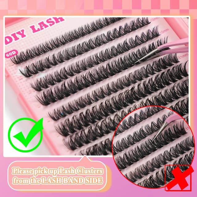 Thumbnail 3 de Lash Clusters Kit 560 Pcs Eyelashes