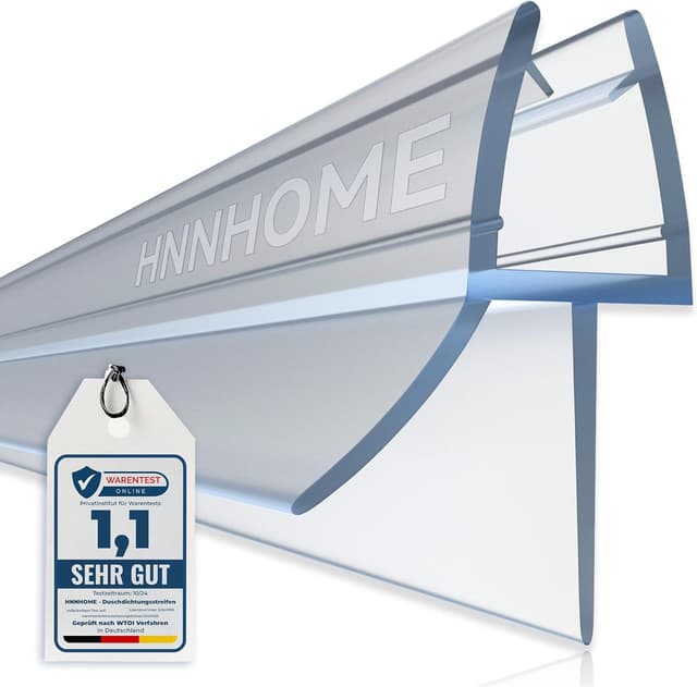 Detalle de HNNHOME MNNHOME Duschwand Türdichtung für Glas 4–6 mm, Länge 870 mm, Lücke bis 20 mm
