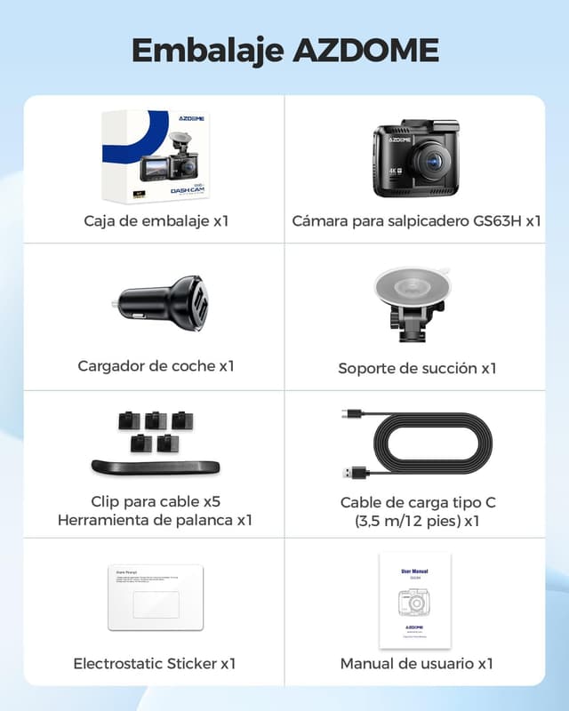 Thumbnail 6 de AZDOME GS63H Dashcam 4K 170°