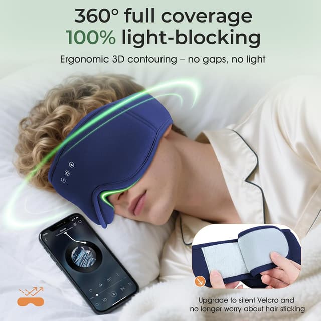 Detalle de MUSICOZY Sleep Mask Headphones 14H Bluetooth 5.4