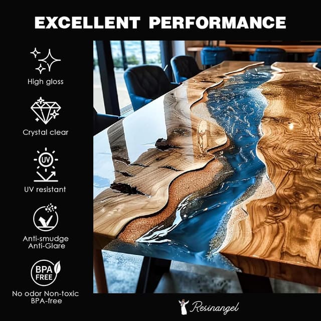 Detalle de ResinAngel deep pour epoxy kit 7.6L