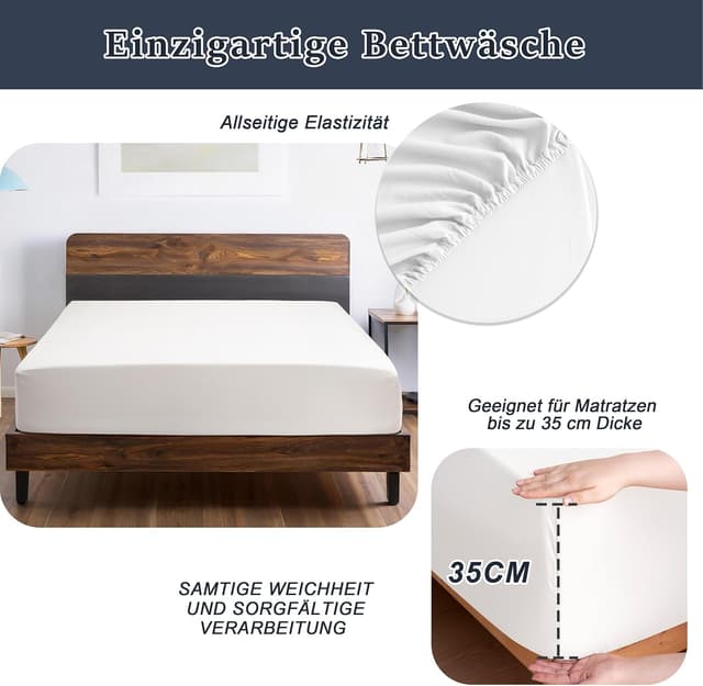 Detalle 2 de Drap-housse microfibre 90 x 200 cm