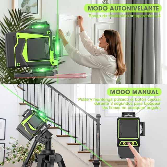 Detalle 2 de Nivel Laser Autonivelante 360° 16 líneas