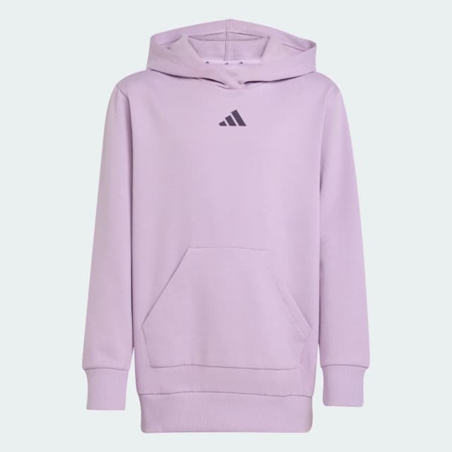 Detalle 2 de Conjunto de chándal con capucha Adidas en violeta