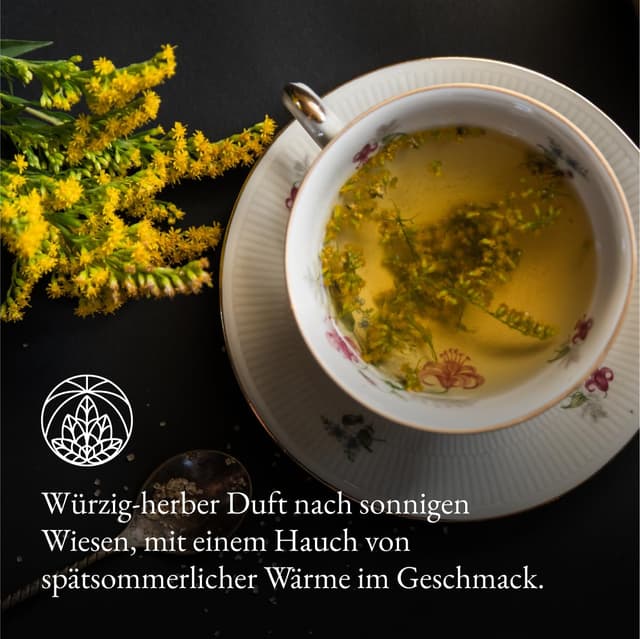 Detalle 2 de Goldrutentee Monte Nativo (300 g) – Goldrutenkraut Tee lose, 100 % natürlich & ohne Zusatzstoffe