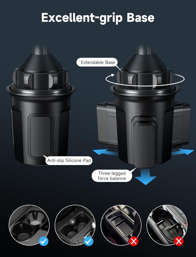 Thumbnail 4 de JSAUX Soporte de Teléfono para Coche 🚗 Ultra Estable y Ajustable