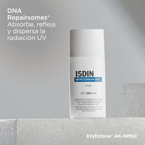 Detalle de ISDIN Eryfotona AK-NMSC Crema SPF 100+ (50 ml), protector solar coadyuvante para queratosis actínica