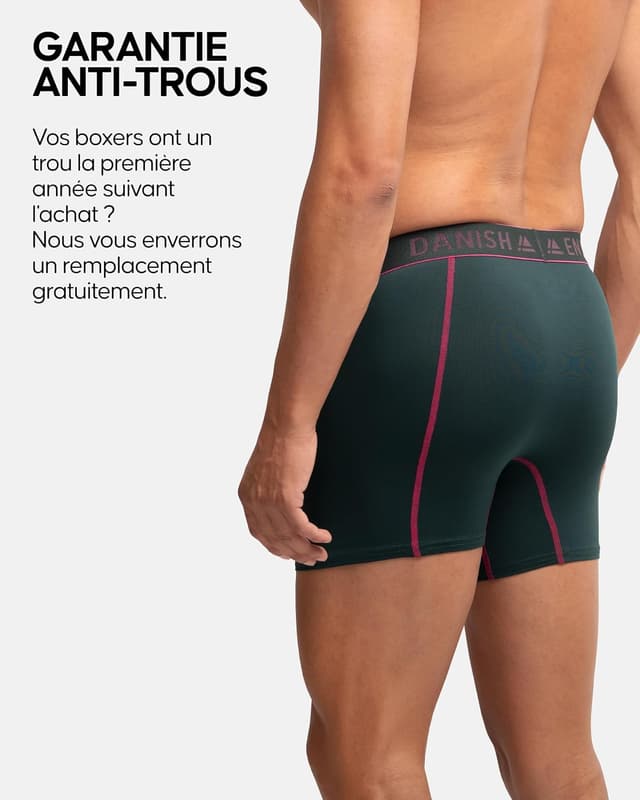 Thumbnail 3 de DANISH ENDURANCE Boxers de Course Hommes 3-paq