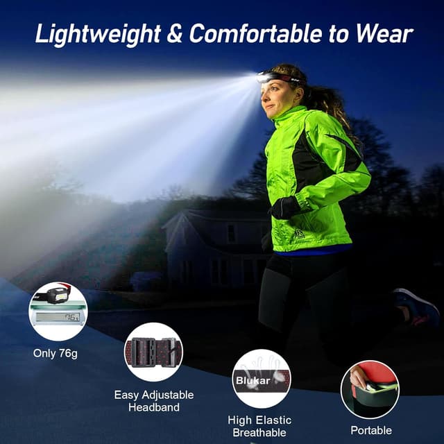 Thumbnail 6 de Blukar Head Torch Rechargeable 2000L headlamp 🔦