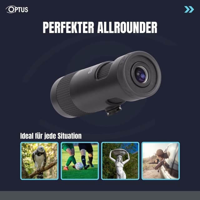 Detalle de Optus Zoom Monokular 7-21x21 inkl. Stativanschluss und Augenmuschel für Brillenträger