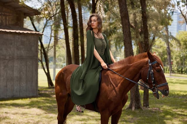 Thumbnail 5 de SCARLET DARKNESS Robe corset Renaissance vintage đ