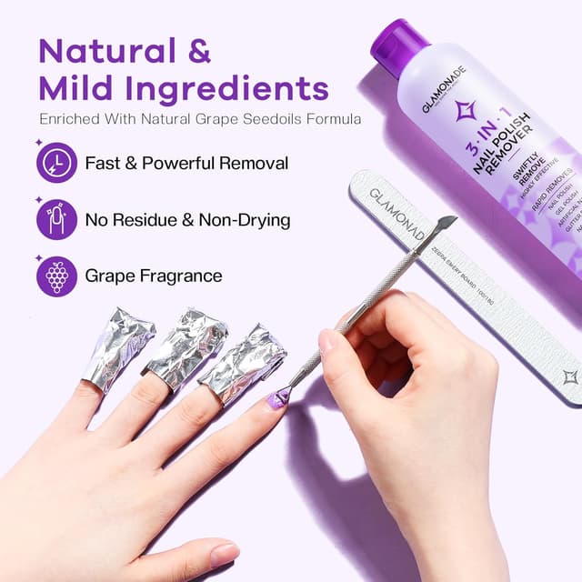 Thumbnail 1 de Glamonade Acetone Gel Remover 8 Fl Oz