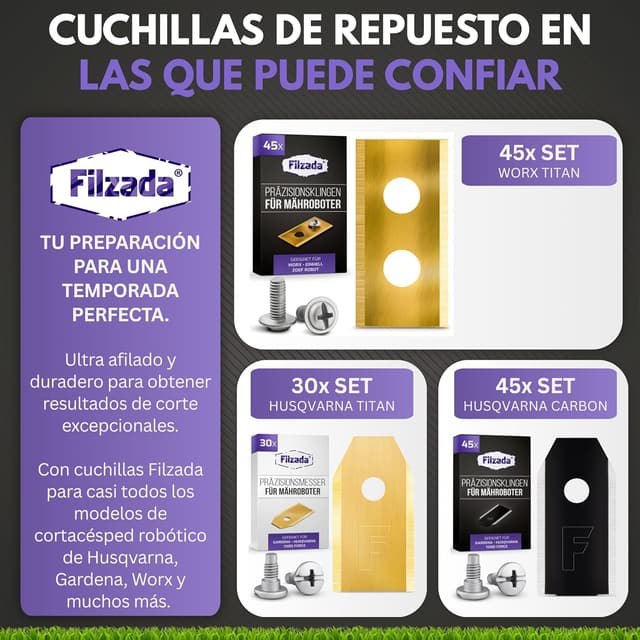 Thumbnail 6 de Filzada 45x Cuchillas de Repuesto Titanio 0,85 mm