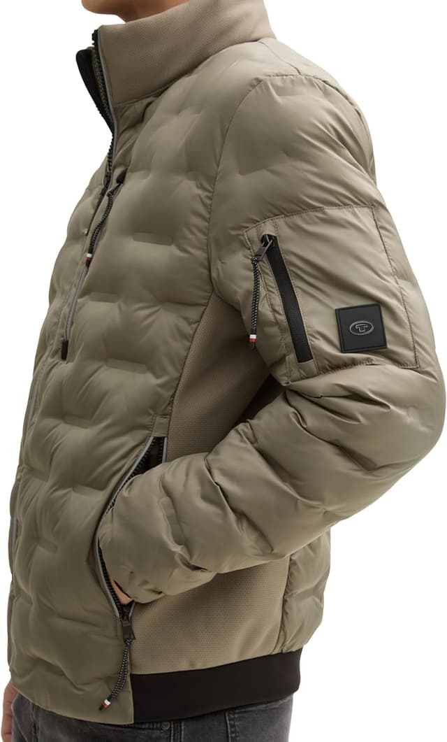 Detalle de TOM TAILOR 1044092 Giacca uomo idrorepellente con colletto alla coreana