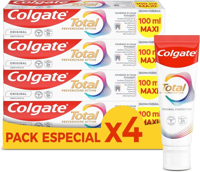 Imagen de Colgate Total Original 4 x 100 ml pasta dental 🪥 en OfertitasTOP
