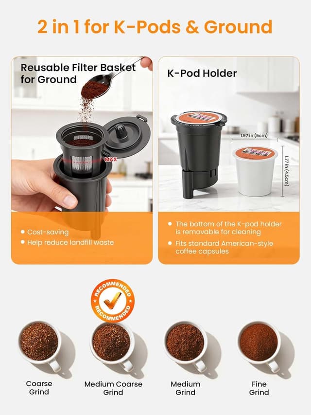 Detalle de Karosie K Cup Coffee Maker 6 to 14 oz