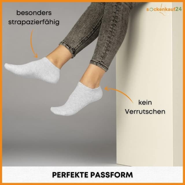 Detalle 2 de Premium Sneaker Socken 10 Paar für Komfort