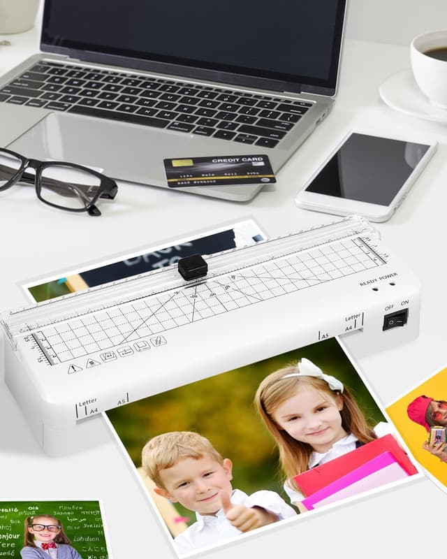 Thumbnail 6 de Laminiergerät A4 mit schnellem Aufwärmen (A4/A5/A6) & integriertem Schneidegerät – für 80–125 Mic Beutel