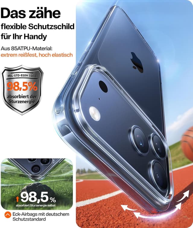 Detalle 2 de TORRAS iPhone 17 Pro Hülle Crystal Clear