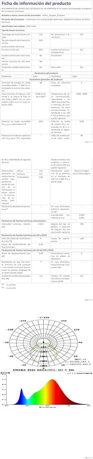 Thumbnail 9 de LEDMO 60W Aplique Pared Rotativo IP65 para Exterior 🌟