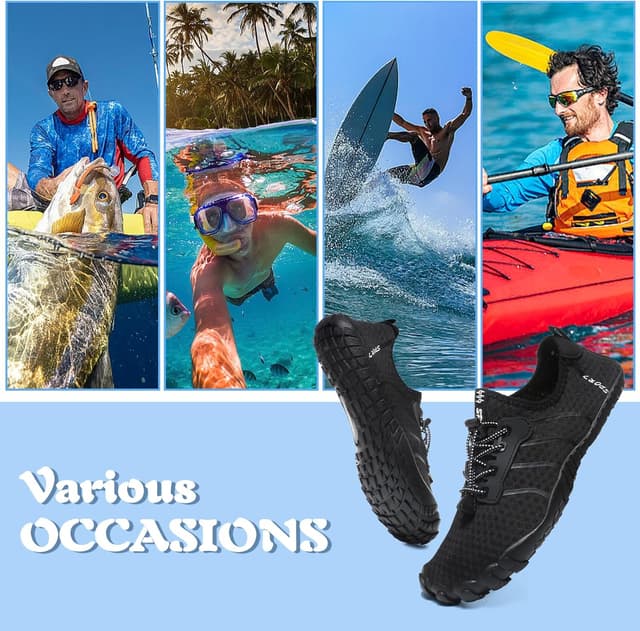 Detalle 2 de Hanani Badeschuhe & Wasserschuhe für Herren und Damen – Barfußschuhe, Aquaschuhe mit Schnell-Trocknung