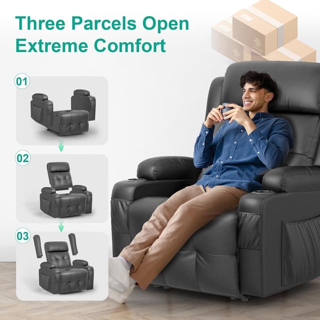 Thumbnail 6 de SQUEBILIFE Relaxsessel 8-Punkt Massage