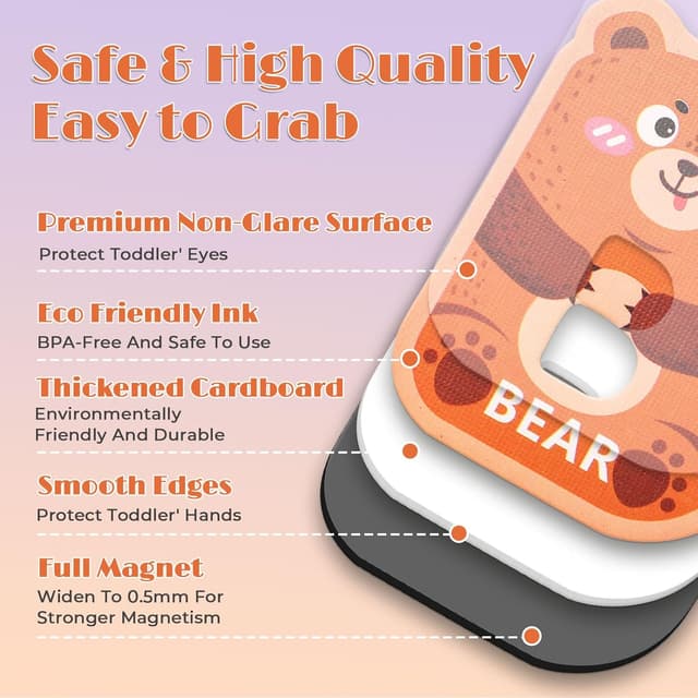 Detalle 2 de Magnetic Letters Large Alphabet Magnets for Kids 🧲