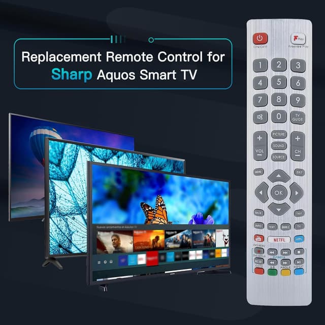 Detalle de Terloogee Replacement Sharp TV Remote Control