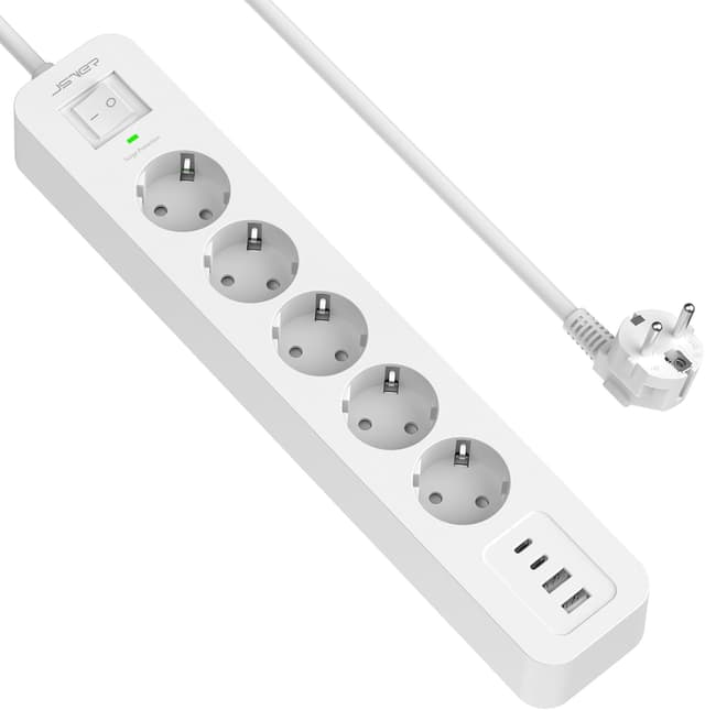 Imagen de JSVER Parasurtenseurs Multiprise USB C en OfertitasTOP