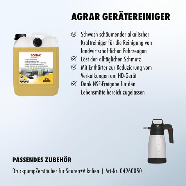 Thumbnail 2 de SONAX AGRAR GeräteReiniger 5 L