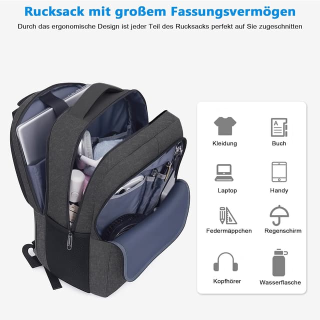Detalle 2 de TANTOMI TANTOMI Rucksack Herren 17 Zoll