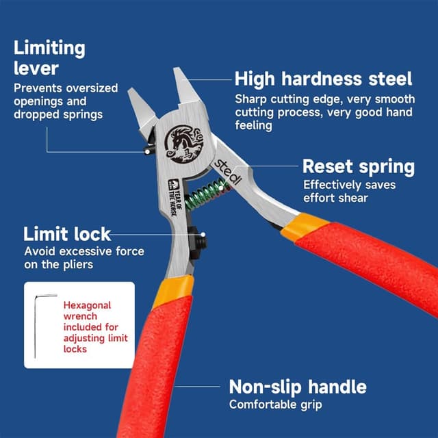 Detalle de stedi Ultimate Model Nippers – ultra-thin single-edge sprue cutter with protective case