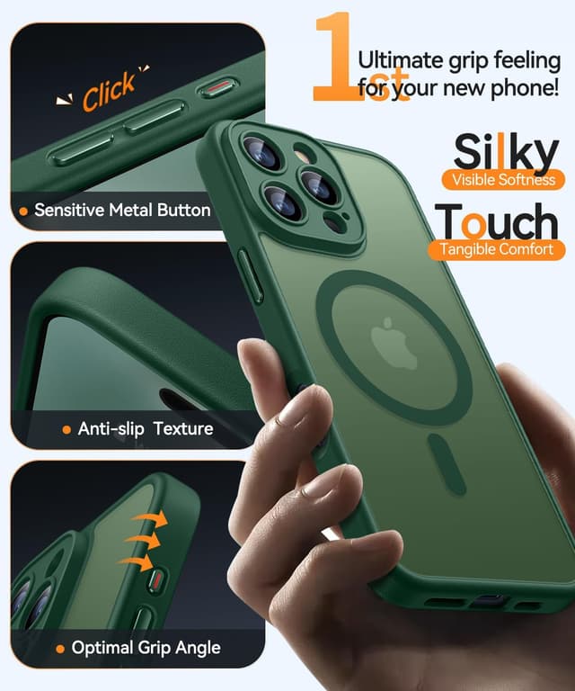 Detalle 1 de CANSHN iPhone 16 Pro Max case, 6.9in