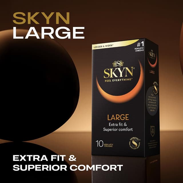 Thumbnail 1 de SKYN Large XL condoms 56 mm pack of 36