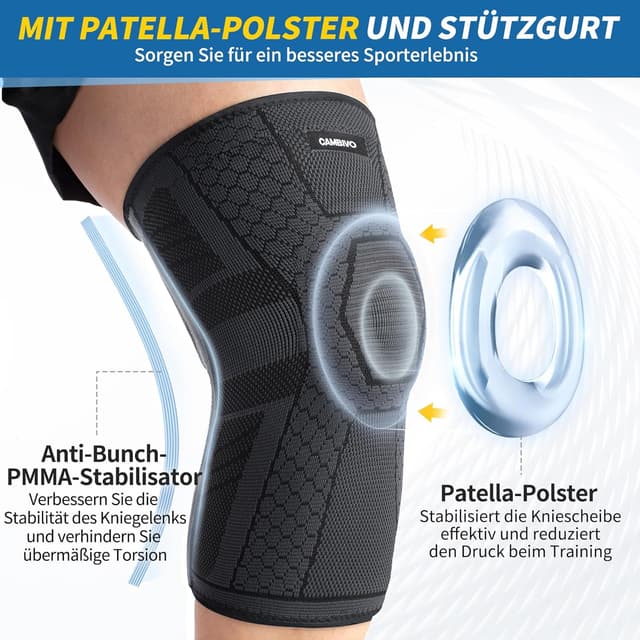 Detalle 2 de CAMBIVO Kniebandage 2X mit PMMA Stabilisatoren