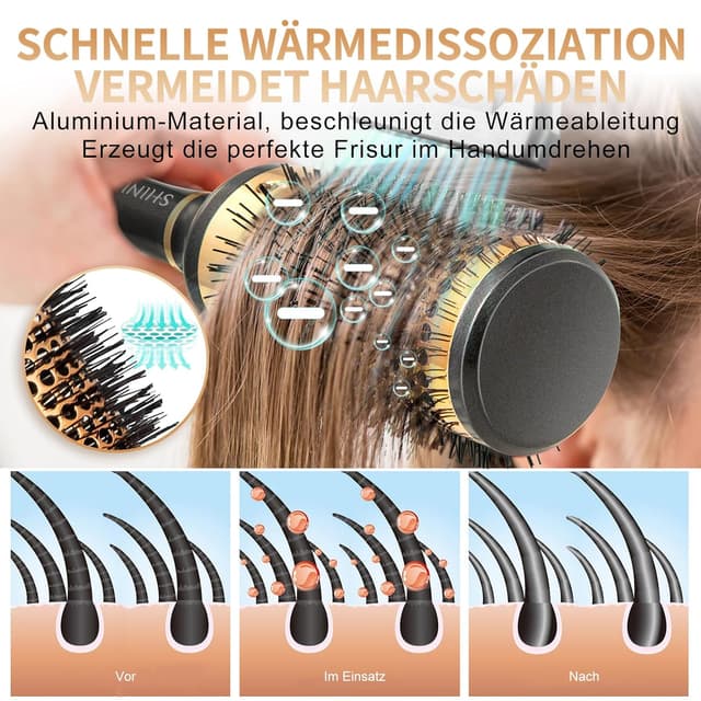 Detalle 2 de SHINLEA Rundbürste 43 mm zum Stylen