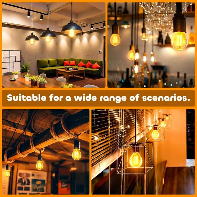 Thumbnail 4 de E14 LED Vintage Glühbirne 4W G45 Bernstein