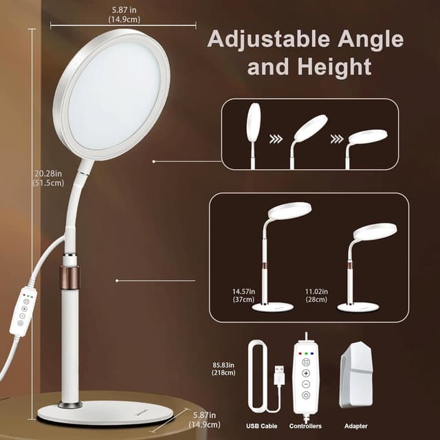 Thumbnail 2 de Trayvespace SAD Lamp 10000 Lux light therapy lamp