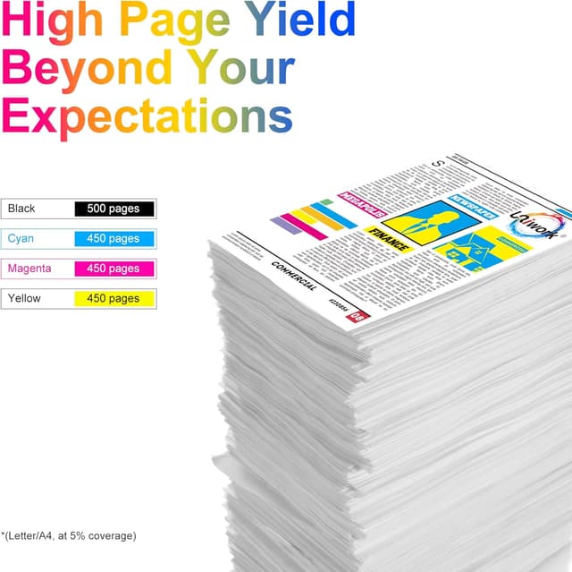 Detalle de Uniwork 29XL compatible ink cartridge pack 🖨