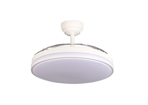 Thumbnail 7 de Ventilador de techo LEDUNI con luz, mando y motor DC 30W de 6 velocidades (50 cm, blanco mate)