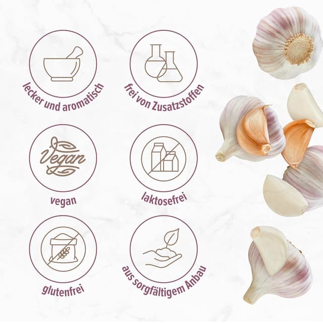 Detalle de Knoblauch Granulat Monte Nativo (500 g) – aromatisches Knoblauchpulver zum Kochen & Würzen