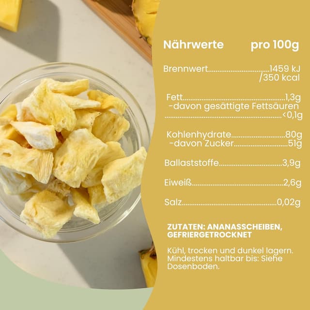 Thumbnail 1 de BREKKY Gefriergetrocknete Ananas